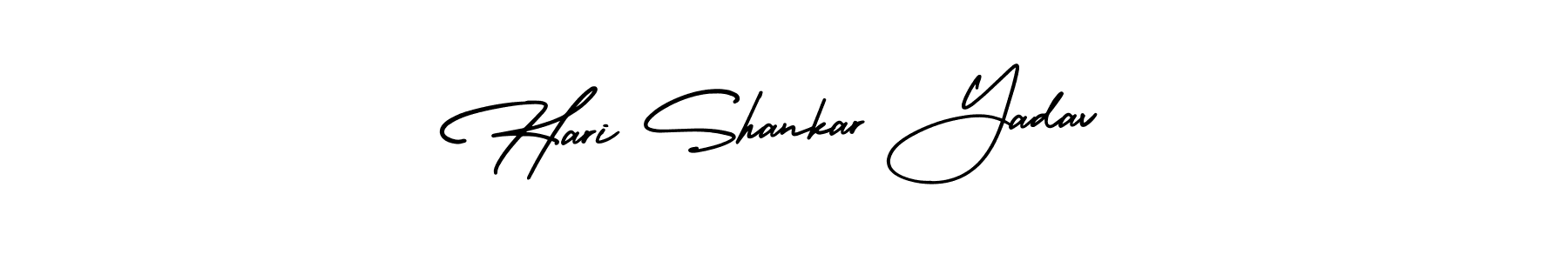 The best way (AmerikaSignatureDemo-Regular) to make a short signature is to pick only two or three words in your name. The name Hari Shankar Yadav include a total of six letters. For converting this name. Hari Shankar Yadav signature style 3 images and pictures png