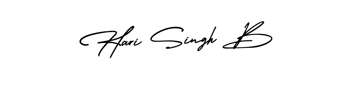 Design your own signature with our free online signature maker. With this signature software, you can create a handwritten (AmerikaSignatureDemo-Regular) signature for name Hari Singh B. Hari Singh B signature style 3 images and pictures png