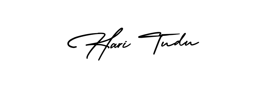 Design your own signature with our free online signature maker. With this signature software, you can create a handwritten (AmerikaSignatureDemo-Regular) signature for name Hari Tudu. Hari Tudu signature style 3 images and pictures png