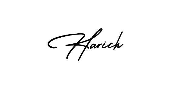 Design your own signature with our free online signature maker. With this signature software, you can create a handwritten (AmerikaSignatureDemo-Regular) signature for name Harich. Harich signature style 3 images and pictures png
