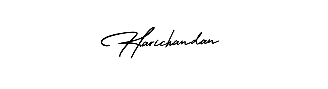 It looks lik you need a new signature style for name Harichandan. Design unique handwritten (AmerikaSignatureDemo-Regular) signature with our free signature maker in just a few clicks. Harichandan signature style 3 images and pictures png