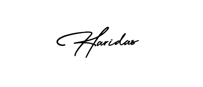 Use a signature maker to create a handwritten signature online. With this signature software, you can design (AmerikaSignatureDemo-Regular) your own signature for name Haridas. Haridas signature style 3 images and pictures png