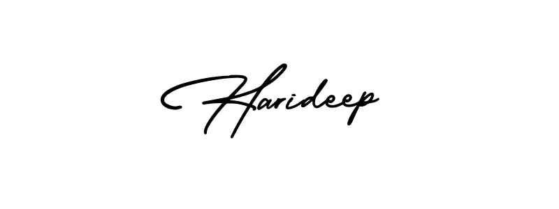 Design your own signature with our free online signature maker. With this signature software, you can create a handwritten (AmerikaSignatureDemo-Regular) signature for name Harideep. Harideep signature style 3 images and pictures png