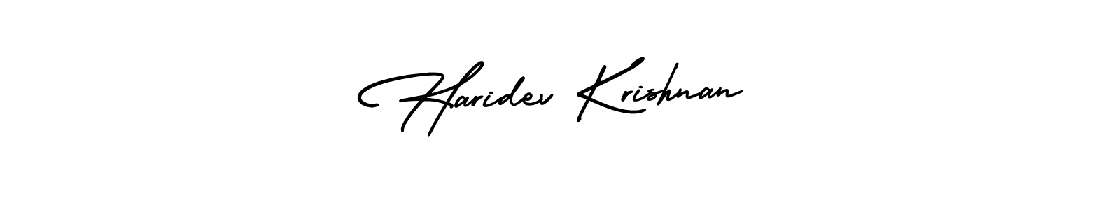 It looks lik you need a new signature style for name Haridev Krishnan. Design unique handwritten (AmerikaSignatureDemo-Regular) signature with our free signature maker in just a few clicks. Haridev Krishnan signature style 3 images and pictures png