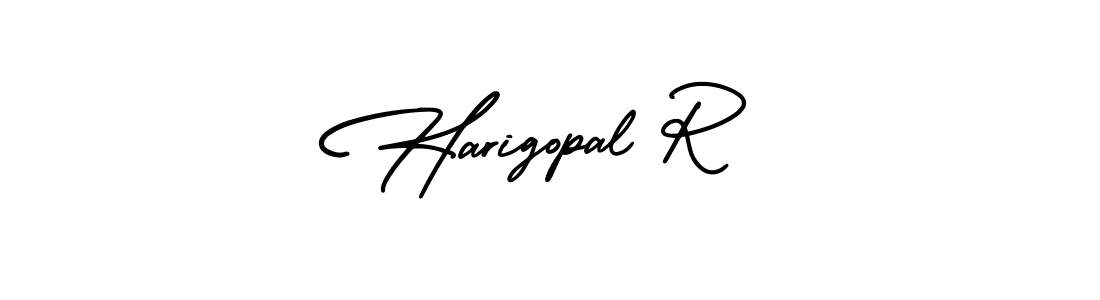 How to make Harigopal R signature? AmerikaSignatureDemo-Regular is a professional autograph style. Create handwritten signature for Harigopal R name. Harigopal R signature style 3 images and pictures png