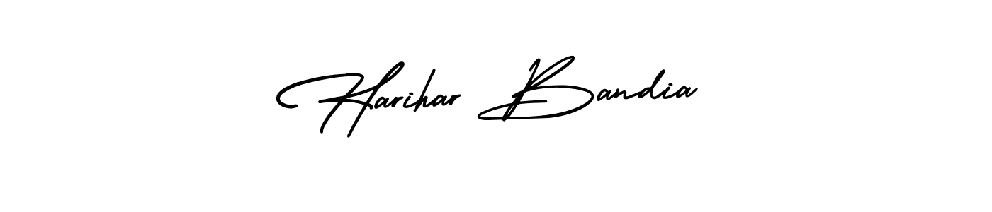 if you are searching for the best signature style for your name Harihar Bandia. so please give up your signature search. here we have designed multiple signature styles  using AmerikaSignatureDemo-Regular. Harihar Bandia signature style 3 images and pictures png