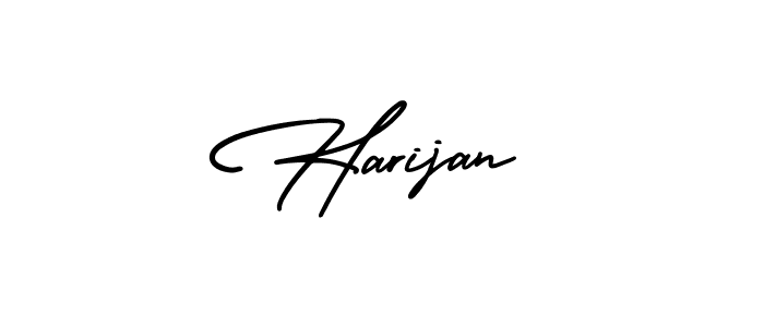 Harijan stylish signature style. Best Handwritten Sign (AmerikaSignatureDemo-Regular) for my name. Handwritten Signature Collection Ideas for my name Harijan. Harijan signature style 3 images and pictures png