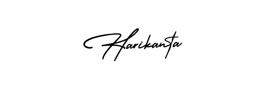 Design your own signature with our free online signature maker. With this signature software, you can create a handwritten (AmerikaSignatureDemo-Regular) signature for name Harikanta. Harikanta signature style 3 images and pictures png