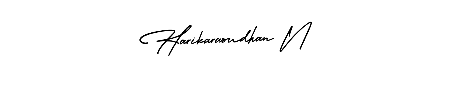 Design your own signature with our free online signature maker. With this signature software, you can create a handwritten (AmerikaSignatureDemo-Regular) signature for name Harikarasudhan N. Harikarasudhan N signature style 3 images and pictures png