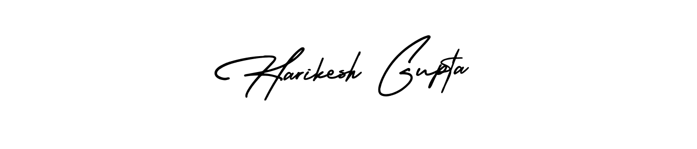 Use a signature maker to create a handwritten signature online. With this signature software, you can design (AmerikaSignatureDemo-Regular) your own signature for name Harikesh Gupta. Harikesh Gupta signature style 3 images and pictures png