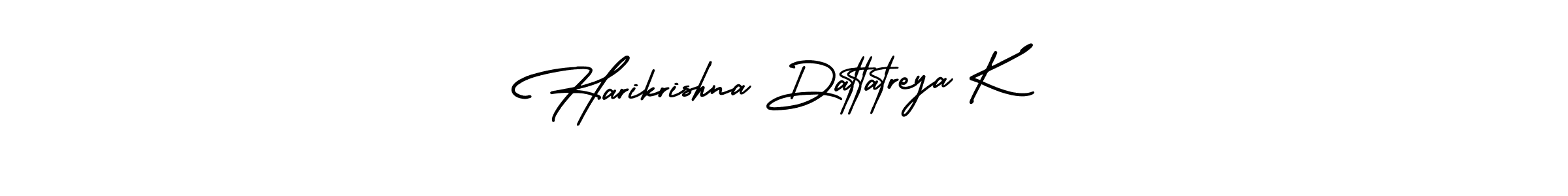 Design your own signature with our free online signature maker. With this signature software, you can create a handwritten (AmerikaSignatureDemo-Regular) signature for name Harikrishna Dattatreya K. Harikrishna Dattatreya K signature style 3 images and pictures png