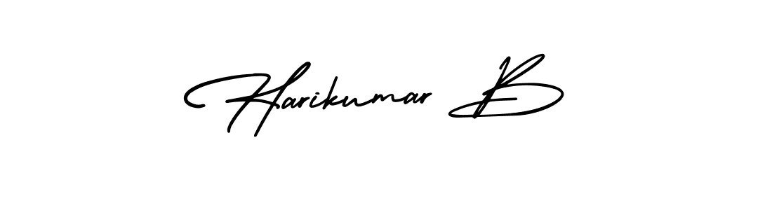 Also You can easily find your signature by using the search form. We will create Harikumar B name handwritten signature images for you free of cost using AmerikaSignatureDemo-Regular sign style. Harikumar B signature style 3 images and pictures png