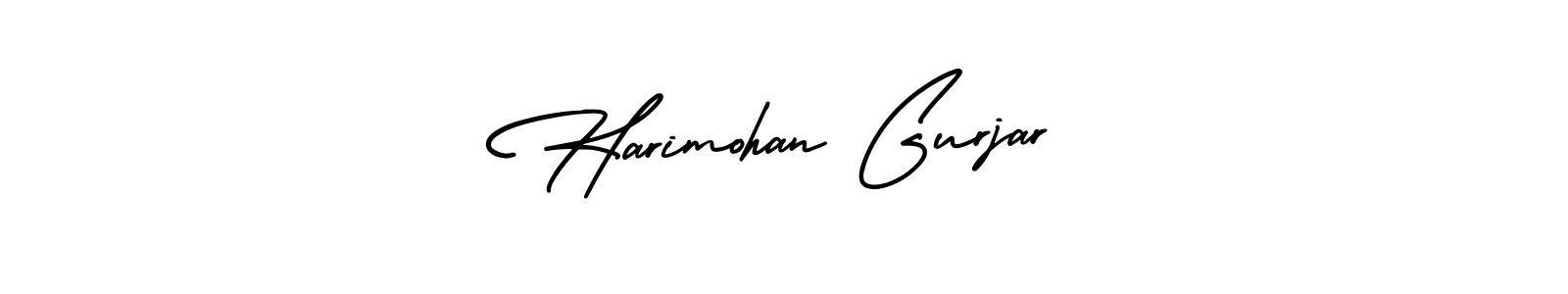 AmerikaSignatureDemo-Regular is a professional signature style that is perfect for those who want to add a touch of class to their signature. It is also a great choice for those who want to make their signature more unique. Get Harimohan Gurjar name to fancy signature for free. Harimohan Gurjar signature style 3 images and pictures png