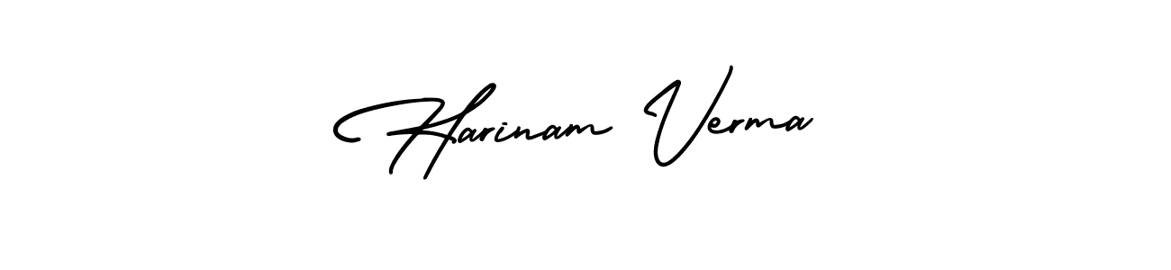 Check out images of Autograph of Harinam Verma name. Actor Harinam Verma Signature Style. AmerikaSignatureDemo-Regular is a professional sign style online. Harinam Verma signature style 3 images and pictures png