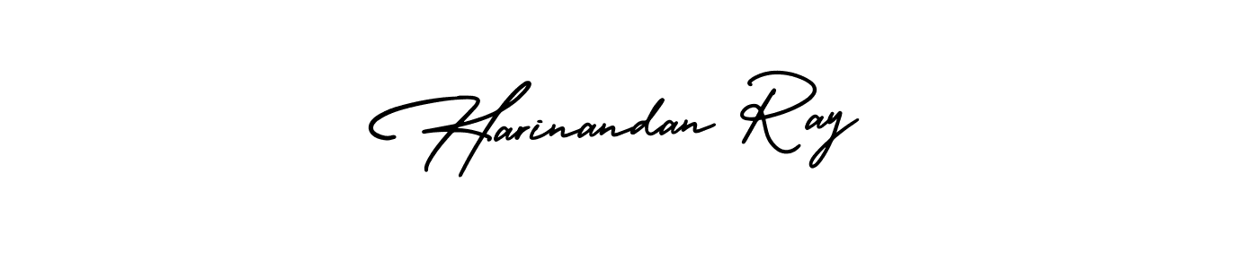 You should practise on your own different ways (AmerikaSignatureDemo-Regular) to write your name (Harinandan Ray) in signature. don't let someone else do it for you. Harinandan Ray signature style 3 images and pictures png