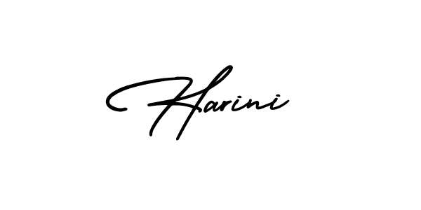 How to make Harini name signature. Use AmerikaSignatureDemo-Regular style for creating short signs online. This is the latest handwritten sign. Harini signature style 3 images and pictures png