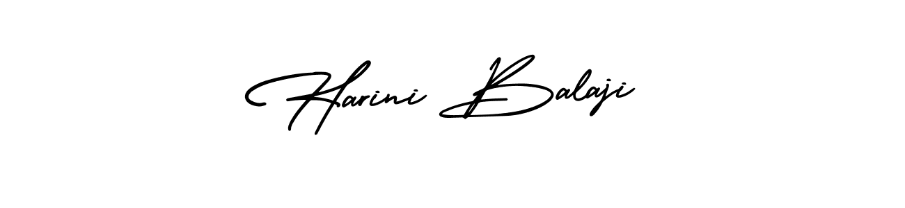 Also we have Harini Balaji name is the best signature style. Create professional handwritten signature collection using AmerikaSignatureDemo-Regular autograph style. Harini Balaji signature style 3 images and pictures png