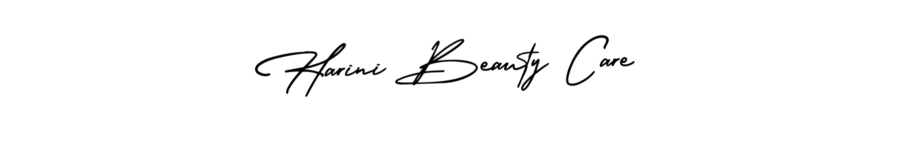 Make a beautiful signature design for name Harini Beauty Care. With this signature (AmerikaSignatureDemo-Regular) style, you can create a handwritten signature for free. Harini Beauty Care signature style 3 images and pictures png