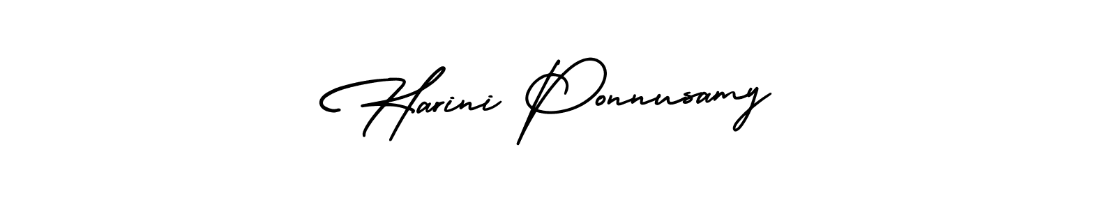 Best and Professional Signature Style for Harini Ponnusamy. AmerikaSignatureDemo-Regular Best Signature Style Collection. Harini Ponnusamy signature style 3 images and pictures png