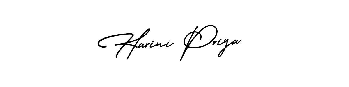 Make a beautiful signature design for name Harini Priya. With this signature (AmerikaSignatureDemo-Regular) style, you can create a handwritten signature for free. Harini Priya signature style 3 images and pictures png