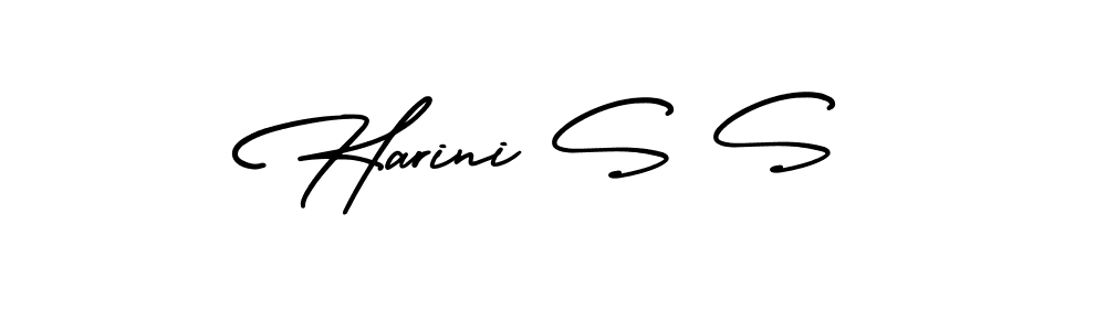Also You can easily find your signature by using the search form. We will create Harini S S name handwritten signature images for you free of cost using AmerikaSignatureDemo-Regular sign style. Harini S S signature style 3 images and pictures png