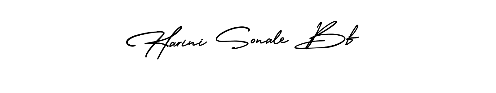 How to make Harini Sonale Bf name signature. Use AmerikaSignatureDemo-Regular style for creating short signs online. This is the latest handwritten sign. Harini Sonale Bf signature style 3 images and pictures png