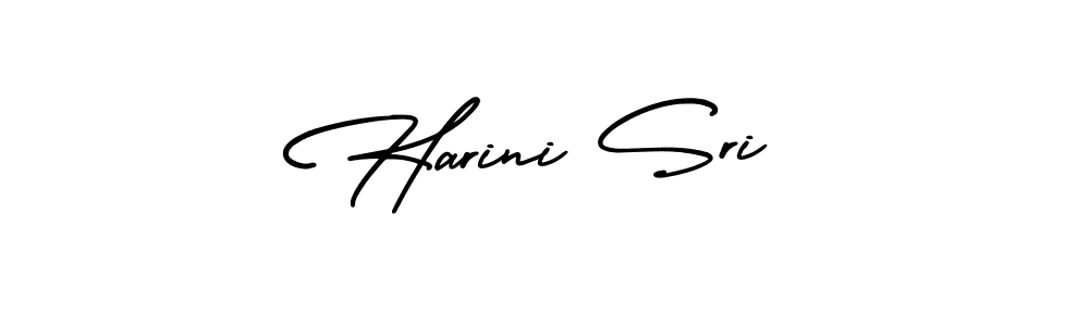 How to make Harini Sri name signature. Use AmerikaSignatureDemo-Regular style for creating short signs online. This is the latest handwritten sign. Harini Sri signature style 3 images and pictures png