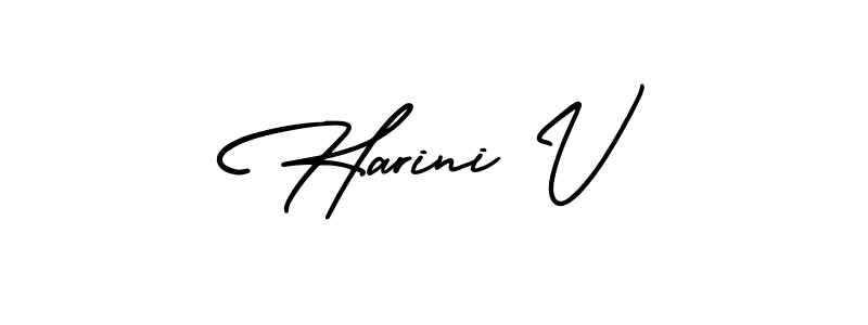 How to Draw Harini V signature style? AmerikaSignatureDemo-Regular is a latest design signature styles for name Harini V. Harini V signature style 3 images and pictures png