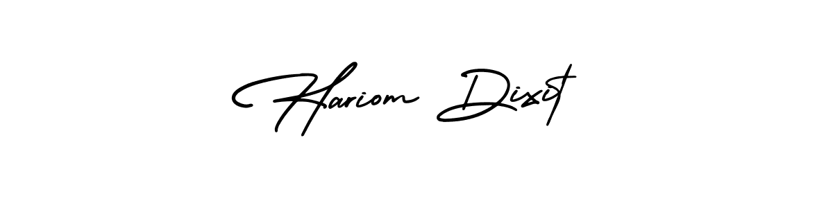 Make a beautiful signature design for name Hariom Dixit. With this signature (AmerikaSignatureDemo-Regular) style, you can create a handwritten signature for free. Hariom Dixit signature style 3 images and pictures png