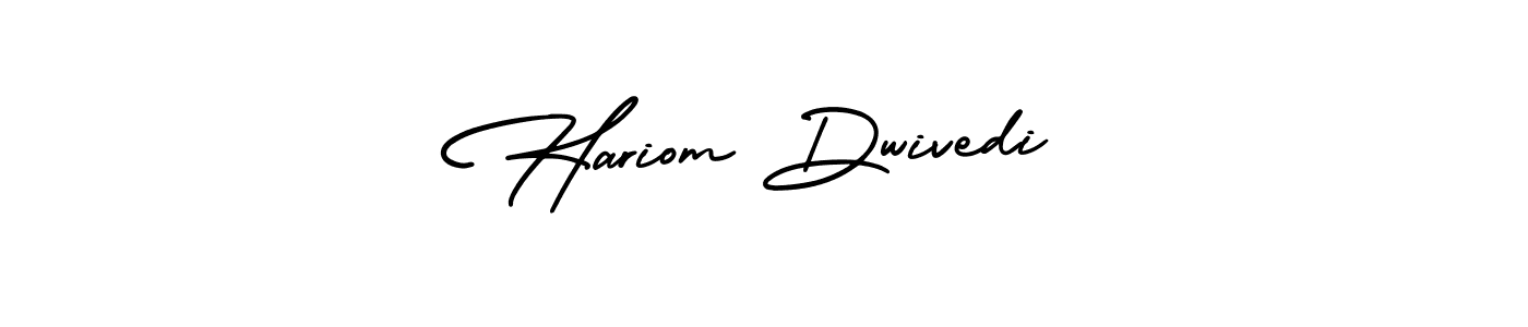 Hariom Dwivedi stylish signature style. Best Handwritten Sign (AmerikaSignatureDemo-Regular) for my name. Handwritten Signature Collection Ideas for my name Hariom Dwivedi. Hariom Dwivedi signature style 3 images and pictures png