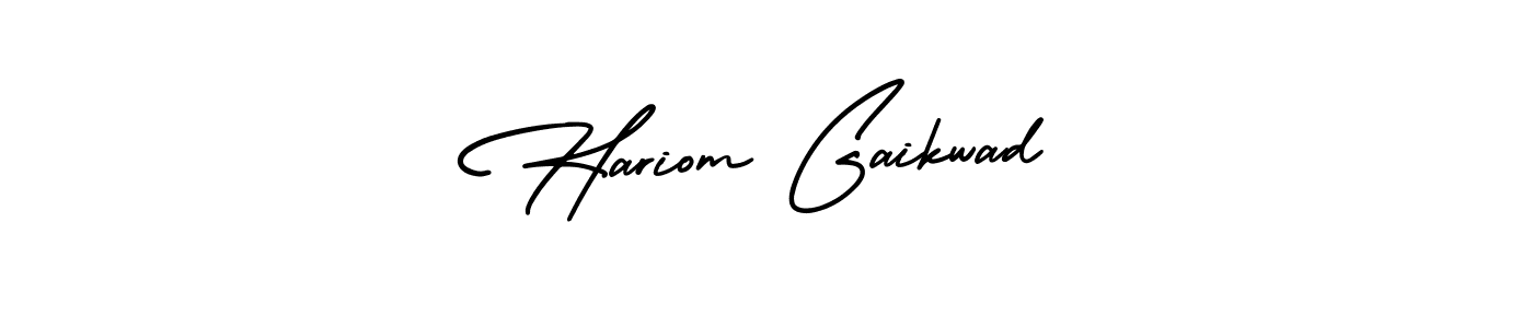Create a beautiful signature design for name Hariom Gaikwad. With this signature (AmerikaSignatureDemo-Regular) fonts, you can make a handwritten signature for free. Hariom Gaikwad signature style 3 images and pictures png