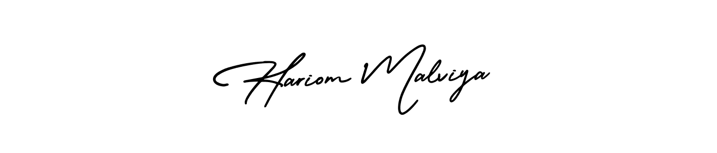 It looks lik you need a new signature style for name Hariom Malviya. Design unique handwritten (AmerikaSignatureDemo-Regular) signature with our free signature maker in just a few clicks. Hariom Malviya signature style 3 images and pictures png