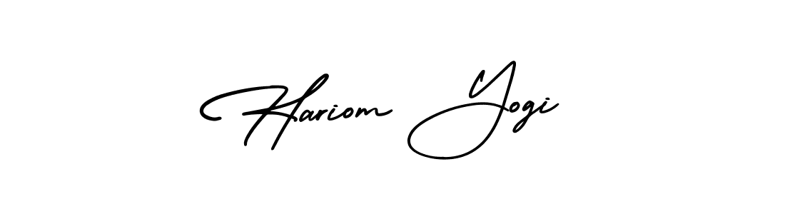 Similarly AmerikaSignatureDemo-Regular is the best handwritten signature design. Signature creator online .You can use it as an online autograph creator for name Hariom Yogi. Hariom Yogi signature style 3 images and pictures png