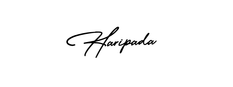 Create a beautiful signature design for name Haripada. With this signature (AmerikaSignatureDemo-Regular) fonts, you can make a handwritten signature for free. Haripada signature style 3 images and pictures png