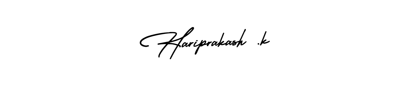 Also we have Hariprakash .k name is the best signature style. Create professional handwritten signature collection using AmerikaSignatureDemo-Regular autograph style. Hariprakash .k signature style 3 images and pictures png