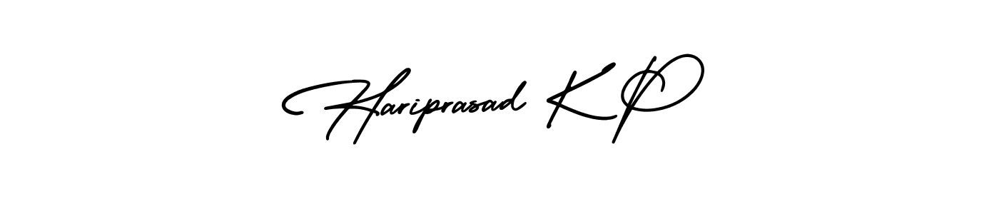 if you are searching for the best signature style for your name Hariprasad K P. so please give up your signature search. here we have designed multiple signature styles  using AmerikaSignatureDemo-Regular. Hariprasad K P signature style 3 images and pictures png