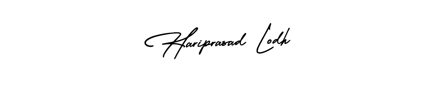 Make a beautiful signature design for name Hariprasad Lodh. With this signature (AmerikaSignatureDemo-Regular) style, you can create a handwritten signature for free. Hariprasad Lodh signature style 3 images and pictures png