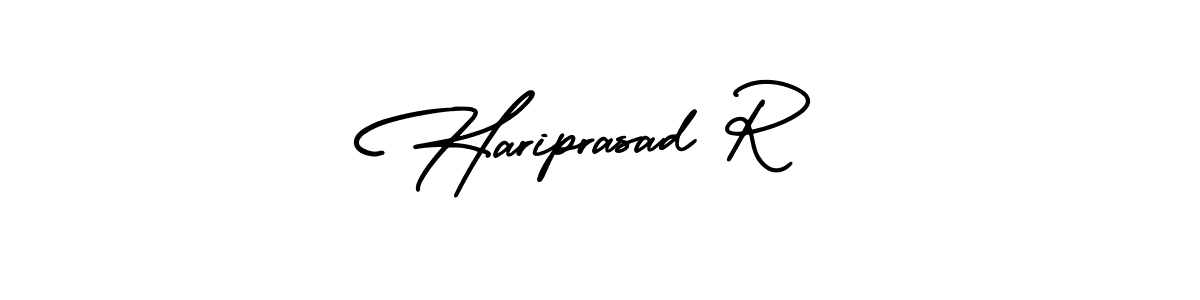 How to make Hariprasad R signature? AmerikaSignatureDemo-Regular is a professional autograph style. Create handwritten signature for Hariprasad R name. Hariprasad R signature style 3 images and pictures png