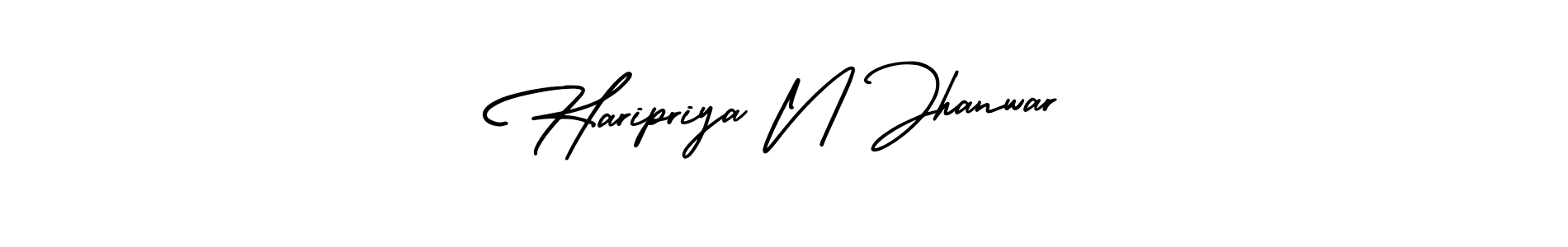 if you are searching for the best signature style for your name Haripriya N Jhanwar. so please give up your signature search. here we have designed multiple signature styles  using AmerikaSignatureDemo-Regular. Haripriya N Jhanwar signature style 3 images and pictures png