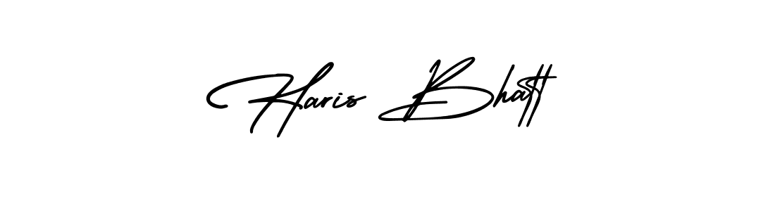Use a signature maker to create a handwritten signature online. With this signature software, you can design (AmerikaSignatureDemo-Regular) your own signature for name Haris Bhatt. Haris Bhatt signature style 3 images and pictures png