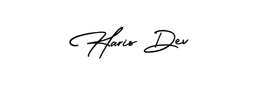 Design your own signature with our free online signature maker. With this signature software, you can create a handwritten (AmerikaSignatureDemo-Regular) signature for name Haris Dev. Haris Dev signature style 3 images and pictures png