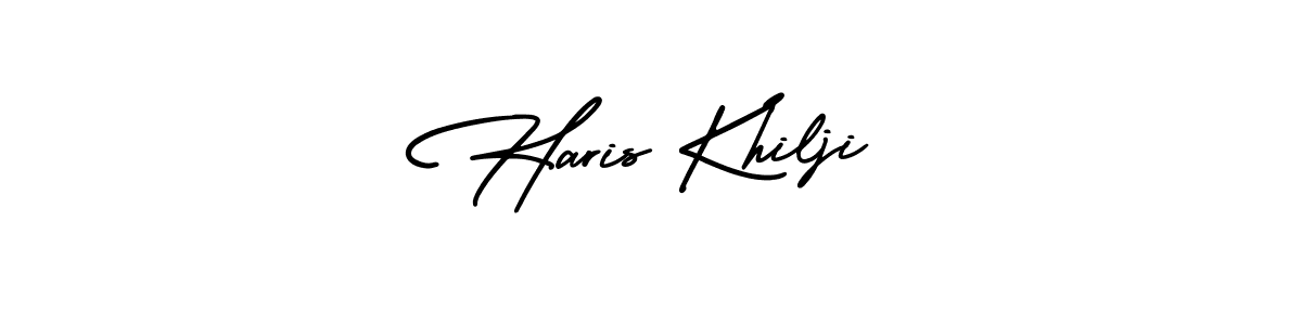 Make a beautiful signature design for name Haris Khilji. With this signature (AmerikaSignatureDemo-Regular) style, you can create a handwritten signature for free. Haris Khilji signature style 3 images and pictures png