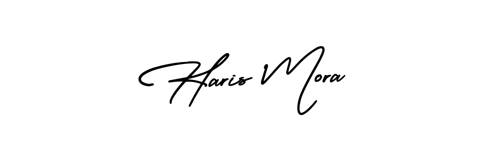 Also You can easily find your signature by using the search form. We will create Haris Mora name handwritten signature images for you free of cost using AmerikaSignatureDemo-Regular sign style. Haris Mora signature style 3 images and pictures png