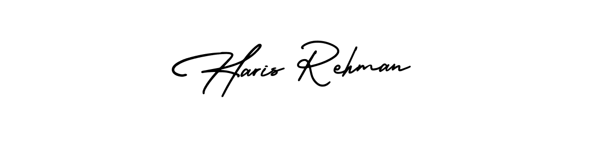 It looks lik you need a new signature style for name Haris Rehman. Design unique handwritten (AmerikaSignatureDemo-Regular) signature with our free signature maker in just a few clicks. Haris Rehman signature style 3 images and pictures png