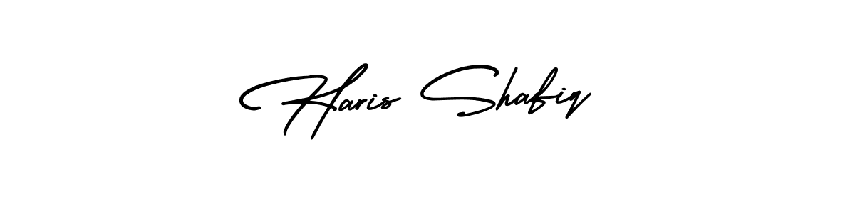 Make a beautiful signature design for name Haris Shafiq. With this signature (AmerikaSignatureDemo-Regular) style, you can create a handwritten signature for free. Haris Shafiq signature style 3 images and pictures png