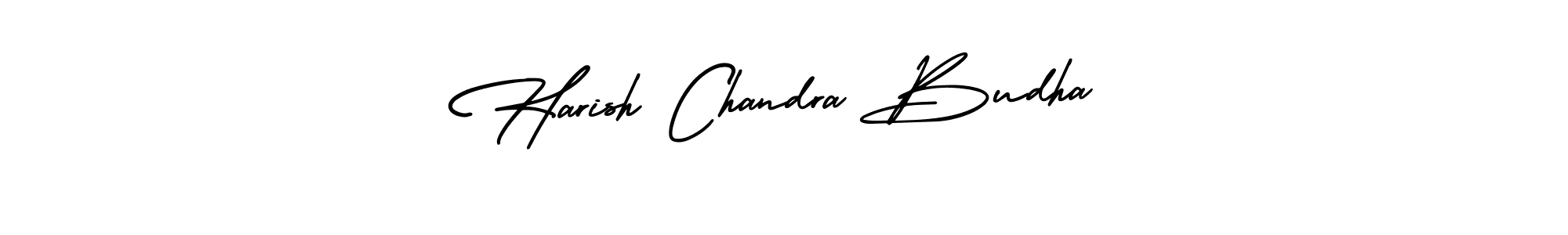 How to make Harish Chandra Budha name signature. Use AmerikaSignatureDemo-Regular style for creating short signs online. This is the latest handwritten sign. Harish Chandra Budha signature style 3 images and pictures png