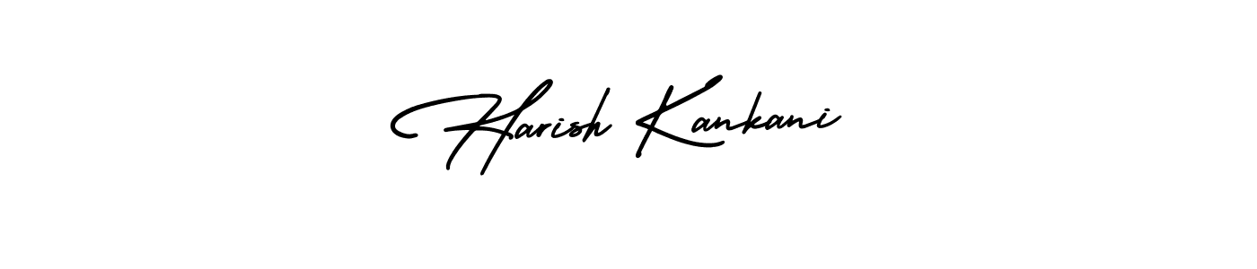 Create a beautiful signature design for name Harish Kankani. With this signature (AmerikaSignatureDemo-Regular) fonts, you can make a handwritten signature for free. Harish Kankani signature style 3 images and pictures png