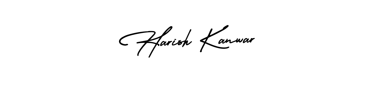 Design your own signature with our free online signature maker. With this signature software, you can create a handwritten (AmerikaSignatureDemo-Regular) signature for name Harish Kanwar. Harish Kanwar signature style 3 images and pictures png