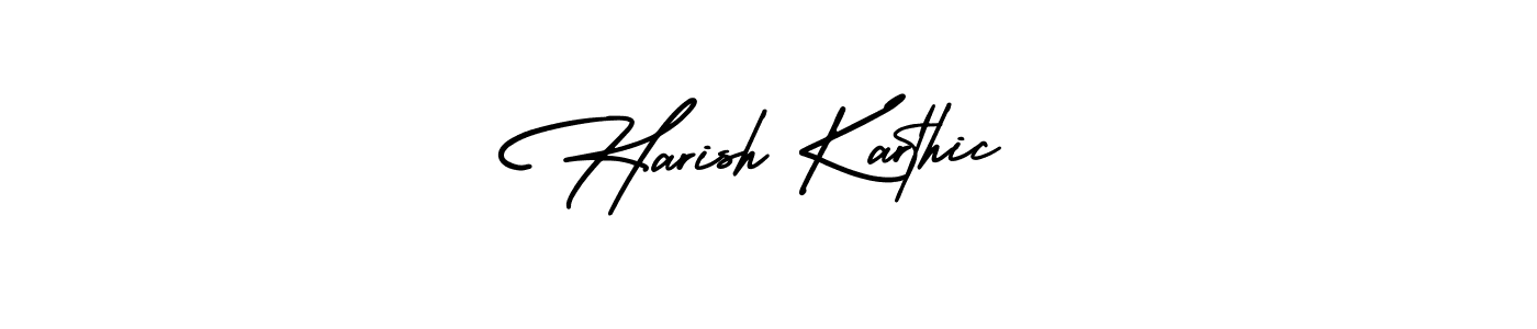 Make a beautiful signature design for name Harish Karthic. Use this online signature maker to create a handwritten signature for free. Harish Karthic signature style 3 images and pictures png