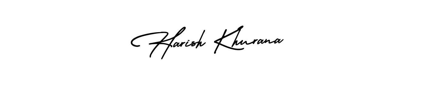 Make a beautiful signature design for name Harish Khurana. With this signature (AmerikaSignatureDemo-Regular) style, you can create a handwritten signature for free. Harish Khurana signature style 3 images and pictures png